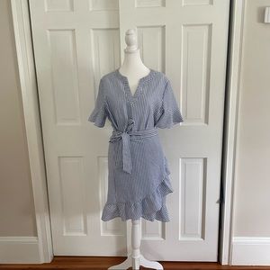 Vineyard Vines Seersucker Wrap Dress
